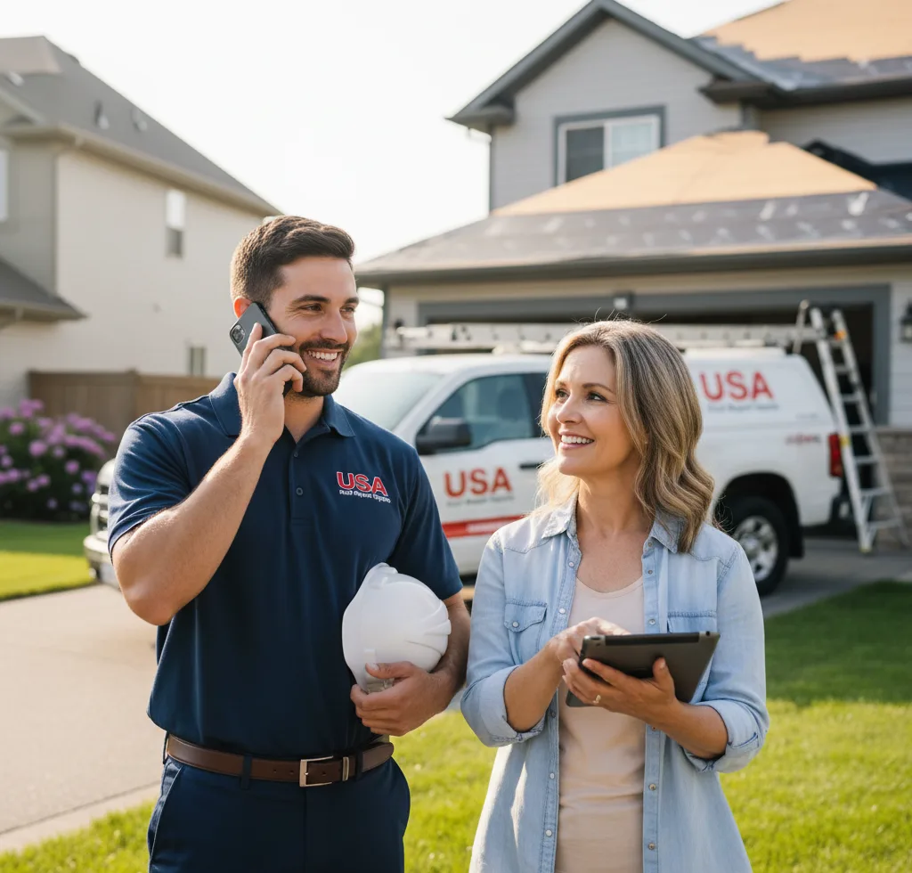 USA Roof Repair Experts customer support in Lyford